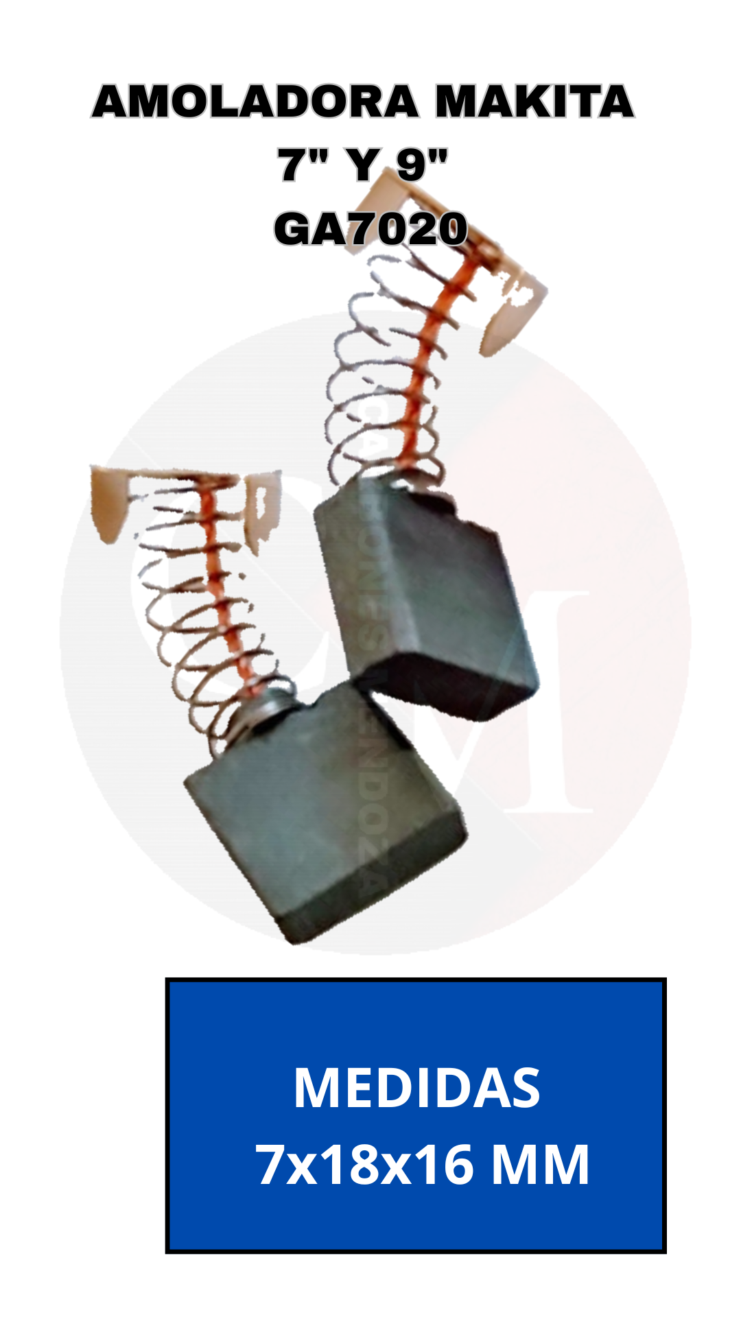 Carbones Para Amoladora Makita Ga7010/ 7020 Pack X2